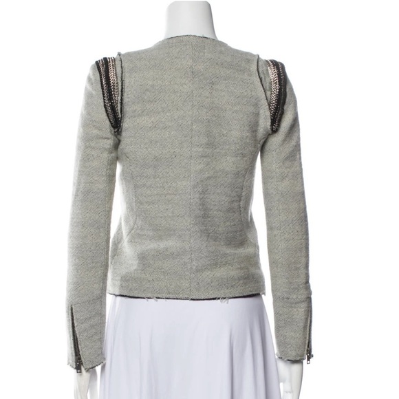 IRO Woman’s Grey Amina Jacket Size 0 - Picture 3 of 10
